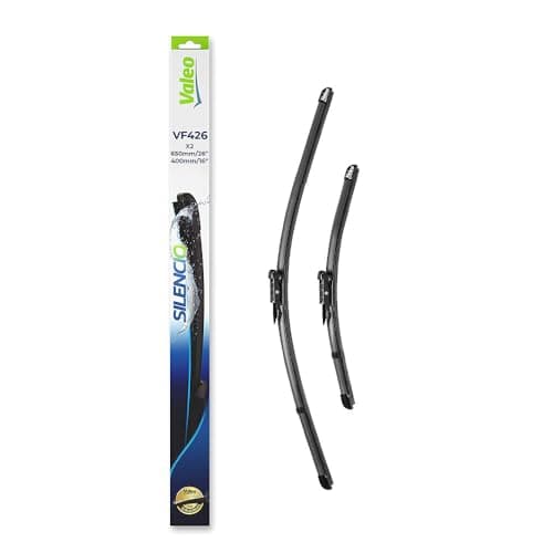 VALEO Silencio Essuie-glace - VF426 - Kit de Balais d'Essuie-glace Plat d'Origine de Haute performance, Visibilité Supérieure sur la Route 650mm/400mm - Avant - Lot de 2 Essuie-glaces - 574375