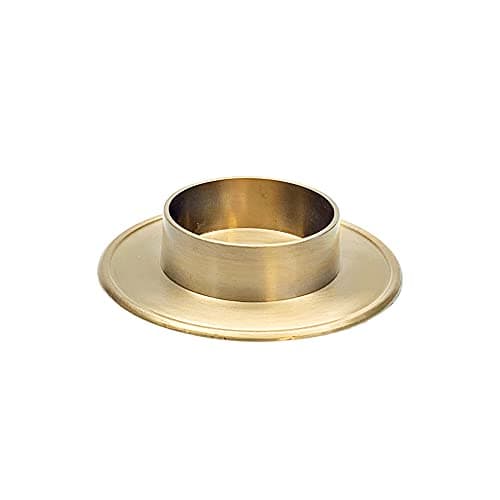 FRITZ COX Bougeoir doré en laiton « Memento » pour bougies de 6 cm | Design élégant | Assiette dorée pour votre décoration de table | Idéal pour une bougie de mariage ou une bougie de table