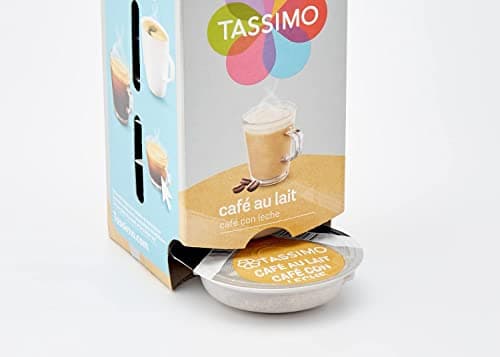 Tassimo, 105 Dosettes Café au Lait, Compatibles avec les machines TASSIMO, 105 Cafés Equilibré et onctueux, 5 packs de 21 dosettes (L'emballage peut varier)