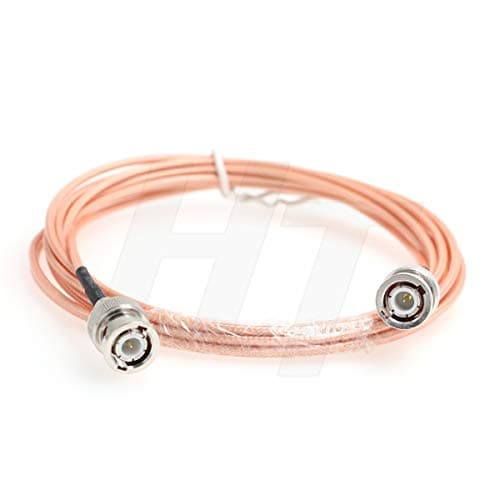 Hangton Câble coaxial BNC HD SDI vidéo RF avec faible perte de signal 50 Ohm RG316 BNC mâle vers mâle pour moniteur d'appareil photo (3 mètres)