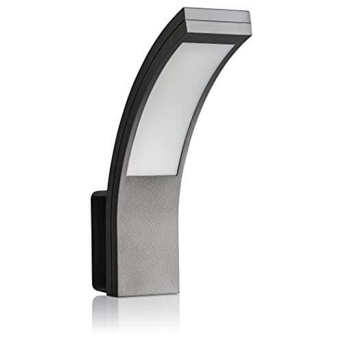 SEBSON LED Luminaire Exterieur Mural - Eclairage Exterieur Anthracite 15W 1100lm 5800K - IP65 Applique Murale - 250x176x65mm