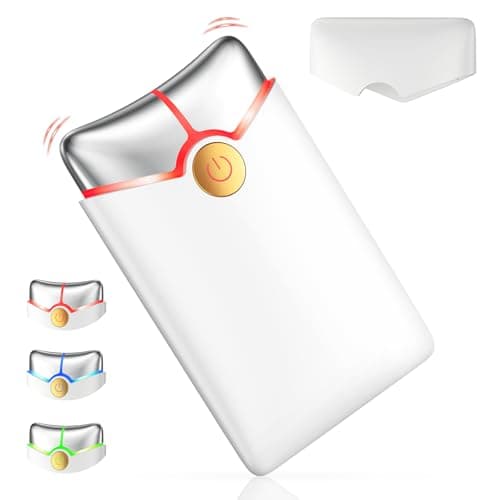 Profey Gua Sha Visage, Appareil Massage Visage avec 3 Couleurs, Appareil Anti Rides Visage avec chauffage par vibration, EMS Gua Sha pour anti-rides et anti-âge