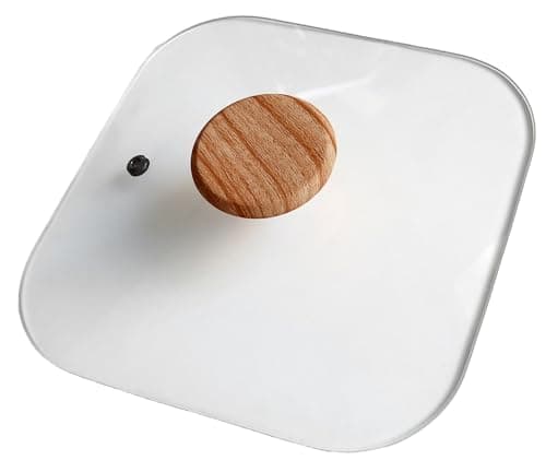 MYBO TV WONDER PAN Poêle 4 Compartiments - Antiadhésive - Tous Feux Dont Induction - Couvercle en Verre - Spatule en Silicone (Spatule+Couvercle+Livre+Doseur huile)