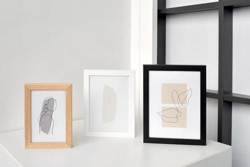 DEHA Design Cadre en bois Fontana, 30x40 cm, Blanc