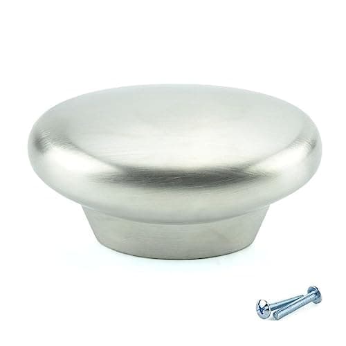 M4TEC Cuisine Armoire Porte Poignées Placard Tiroir Chambre Meubles Boutons Tirer Knobs Acier Inoxydable (Inox). Série P3: 49 x 34 mm