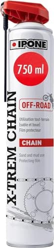 IPONE - Graisse de Chaîne Ultime pour Moto Tout-Terrain X-trem Chain Off-Road – Résiste aux conditions extrêmes - Cross-Enduro – Pulvérisation précise – Diffuseur Multi-positions 750 ml