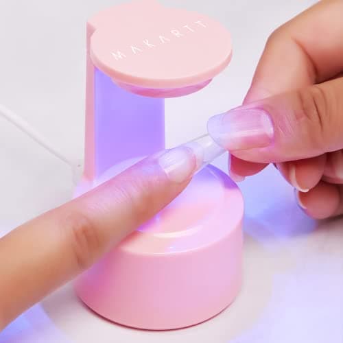 MAKARTT Lampe à Ongles LED Mini,Séchoir à Ongles 5W gel Nail UV light, Gel Vernis à Ongles Extension Gel Nail Light Solidification Light, voyage gel Nail LED Light Valentine fête des mères cadeau