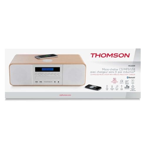 Micro Chaine CD/MP3/USB FM Bluetooth Stereo Charge Induction MIC201IBT THOMSON