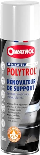 OWATROL – POLYTROL – Rénovateur Plastiques et Multi-Surfaces Matériaux et Rénovateur Voiture Maison Sol Mobilier de Jardin Moto Pierres Marbre Métaux – Rénovateur Extérieur – Aérosol - 250 ml
