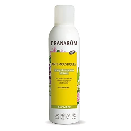 Pranarôm - Spray Anti-Moustiques aux Huiles Essentielles Bio - Aromapic - Spray Atmosphère et Tissus 150 ml