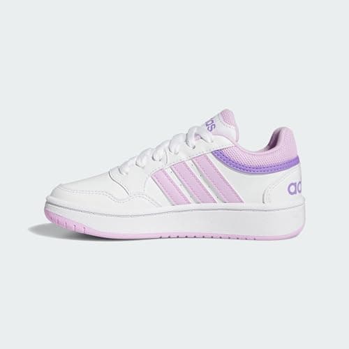 adidas Mixte Enfant Hoops Shoes Chaussures, Cloud White Lilac Violet Fusion, 40 EU