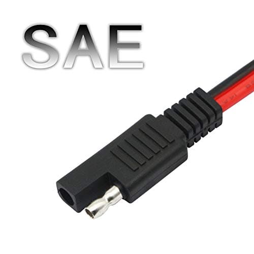 CERRXIAN - Adaptateur allume-cigare femelle vers SAE 12/24 V - déconnexion rapide - calibre 14 AWG