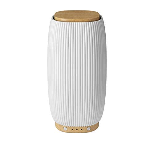 Pranarôm |Diffuseur d'Huiles Essentielles Jazz Céramique/Bambou | Diffusion Ultrasonique