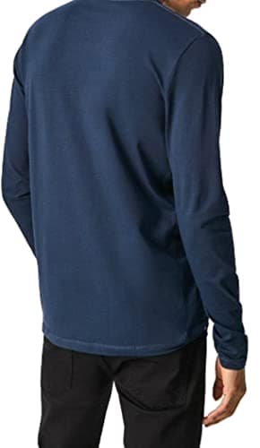 Pepe Jeans Original Basic T-shirt pour Homme Slim Fit Manches Longues Bleu
