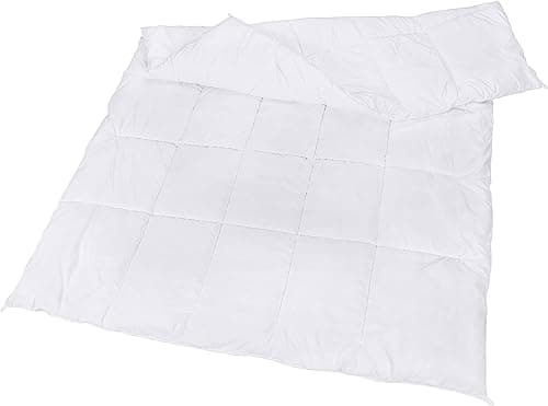 Utopia Bedding Couette 240x260 cm, Couette Chaud 370 GSM, pour lit 2 Personne, Couverture Blanc avec Onglets d'angle (Blanc)