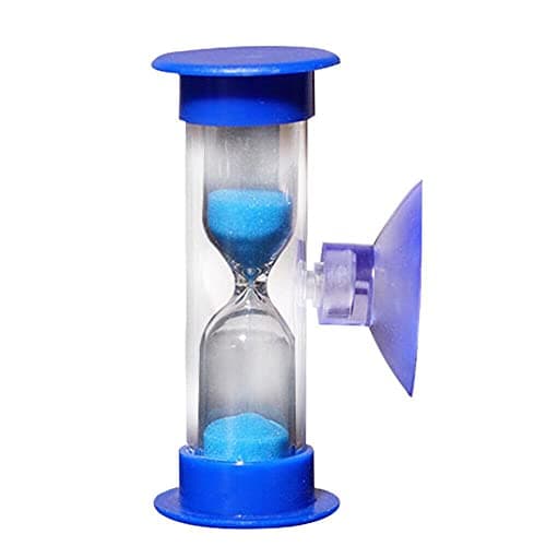 Sablier 3 min - Sable bleu - Sans pile - Minuteur de douche - Économie d'eau - Minuteur de brossage des dents
