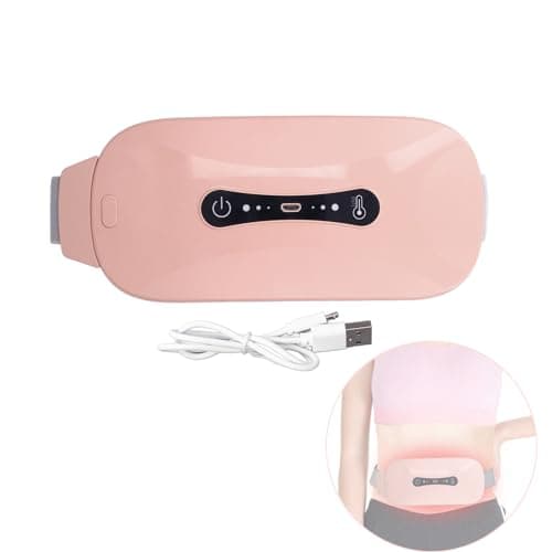 BigKing Ceinture Utérine Chauffante Électrique, Ceinture De Palais Chaud Utérus Compresse Chaude Menstruelle USB 3 Niveaux de Vibration EMS Ceinture Chauffante pour Le Ventre Petit 92cm×8.5cm×3cm