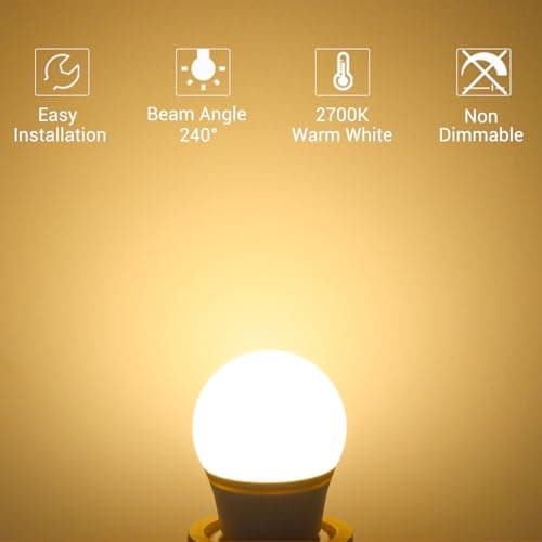 Ampoule LED E27 13W Blanc Chaud 2700K, Équivalent 100W Incandescence, Ampoules LED A60 Culot Edison à vis, 1200LM, Économie d'Énergie, AC 220V-240V, Non Dimmable, Lot de 3