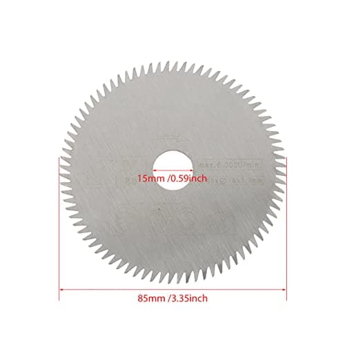 Lame de scie au carbure de 5 pièces de 85 mm, mini lame de scie circulaire au carbure de diamètre intérieur de 15 mm pour outil de coupe