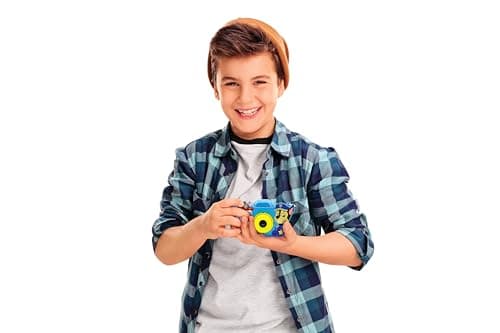 Lexibook, Pat' Patrouille, Appareil 4-en-1 pour Enfant avec Protection, Fonctions, vidéo, MP3 et Jeux, 15 Cadres pour Personnaliser Vos Photos, Carte mémoire de 8 Go Incluse, DJ078PA, Bleu/Jaune