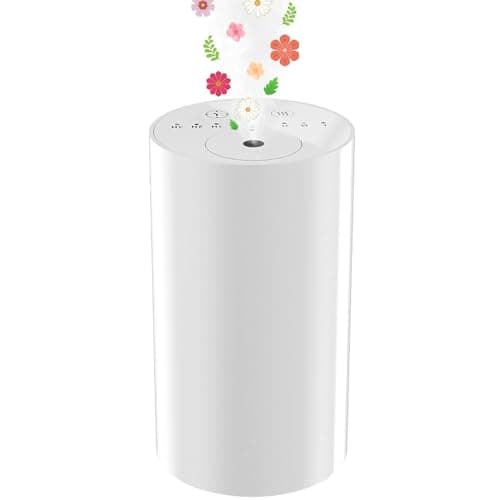 UrbanHomes Diffuseur Huiles Essentielles, Huile Essentielle, Diffuseur Parfum Maison, Huile Essentielle pour diffuseur, Diffuseur Electrique Parfum Maison, avec 3 Modes, Fonction USB Portable, Blanc