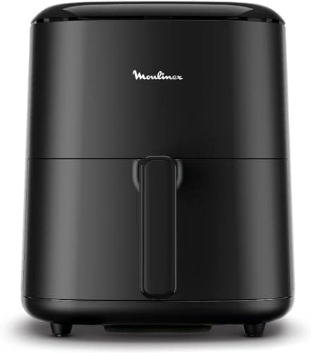 Moulinex Easy Fry Max Friteuse sans huile, Capacité XL de 5 L, Jusqu'à 6 personnes, 10 programmes automatiques, Ecran tactile digital, Gain de temps et d'énergie, air fryer EZ245820
