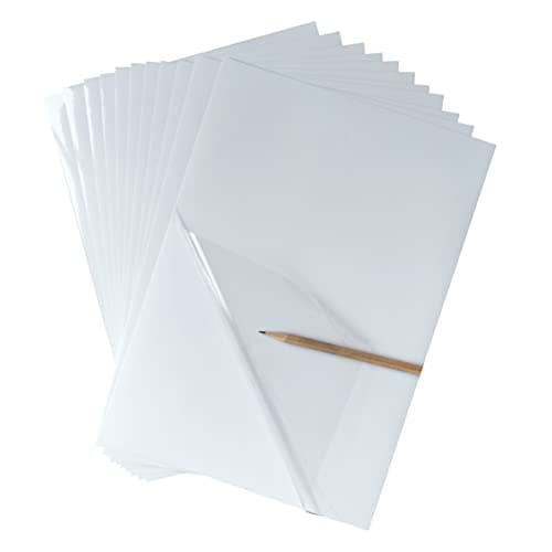 Bleidruck 25 Feuilles 210x297 mm de papier Autocollant Transparent Imprimable 100% Clear étanche pour imprimante à jet d'encre/laser