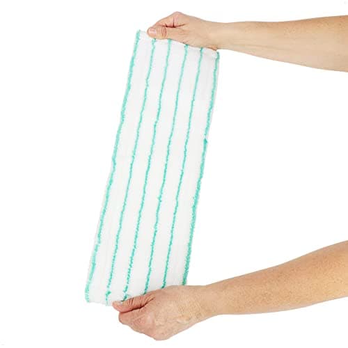 com-four® 4X Chiffon de Remplacement pour essuie-Sol - Chiffon de Remplacement en Microfibre pour vadrouille - Chiffons de Nettoyage pour Le Sol (4 pièces - Turquoise/Blanc)