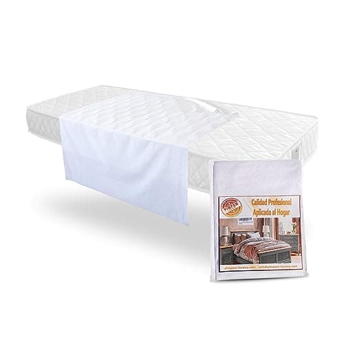 PimPam Factory - Protège Matelas imperméable en Coton 80 x 190 cm - Alese lit Lavable - Protege Matelas pour Personnes âgées, Enfants et bébés - Fabriqué en Espagne Label ITEL