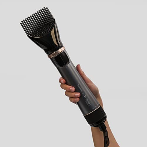 Remington Brosse Soufflante Rotative automatique [Soin kératine & huile d'amande] Keratin Protect (1000W, Céramique, Température variable, 3 accessoires: 2 brosses rondes 40 & 50mm + de Volume) AS8811