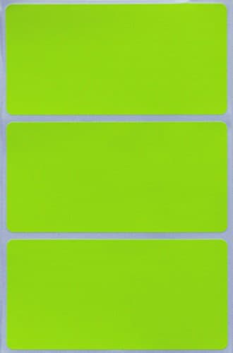 Royal Green Gommettes Étiquettes Autocollantes Rectangulaires Jaune Fluo Environ 10cm x 5cm (102mm x 51mm) 50 Feuilles Paquet de 150
