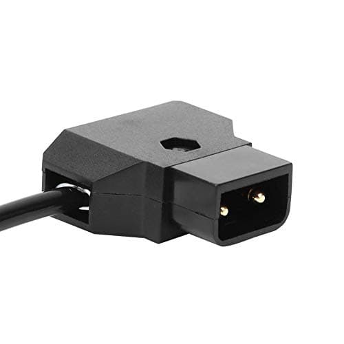 Cordon d'alimentation de la caméra, câble CC à 4K 2 Broches Pièces de Rechange pour caméra Blackmagic Pocket Cinema 4K / Gold Mount V Mount Battery P Tap