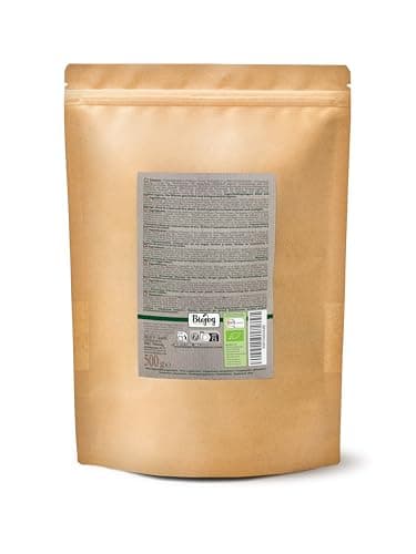 Biojoy Enveloppes de psyllium BIO (500 g), 99% de Pureté, Psyllium husk (Plantago psyllium)