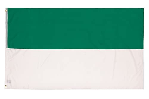 PHENO FLAGS Drapeau de la fête de tir 90x150 cm avec des œillets en laiton - Drapeau résistant aux intempéries pour fixation sur mât - 100% polyester, drapeau blanc vert