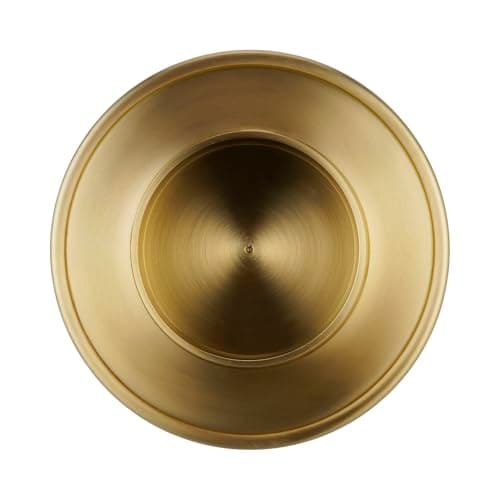 FRITZ COX Bougeoir doré en laiton « Memento » pour bougies de 6 cm | Design élégant | Assiette dorée pour votre décoration de table | Idéal pour une bougie de mariage ou une bougie de table