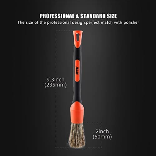 SPTA Brosses Ultra Doux, Auto Brosses Ultra Doux, Brosse à Détail, Brosses de Nettoyage pour Voiture avec Poils Souples, Lot de 5 pour Nettoyer Tableau de Bord, Intérieur, Extérieur