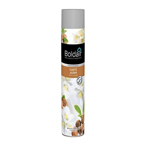 BOLDAIR - Aérosol parfumant Karité jasmin - Elimine les mauvaises odeurs - Parfume agréablement - Forte rémanence - Pulvérisation sèche - 750 ml - Fabrication française