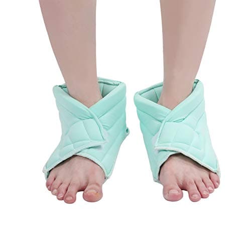 Protecteur de Coussin de Protecteur de cheville Protecteurs d'oreiller pour les escarres et garder au chaud Couverture de correction des pieds âgés(vert)
