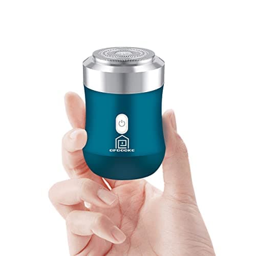 Opdooke Mini rasoirs électriques pour hommes et femmes, rasoir électrique de voyage, durée de vie de la batterie rechargeable de 120 minutes, rasoir étanche lavable de poche portable pour le rasage