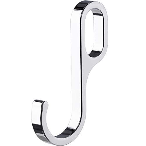 Meubles Tube ovale Barre Tringle à vêtements 1000 mm avec supports 2 Stk. Embout de moyen pour roulement pour plafond – Acier inoxydable chromé – Armoire Tuyau