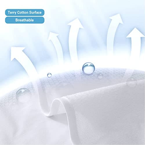 Beedsooth Protège Matelas Imperméable 140x200cm, Alèse Respirant Coton avec 4 Coins Elastiques Anti-Acarien, Hypoallergénique Silencieux