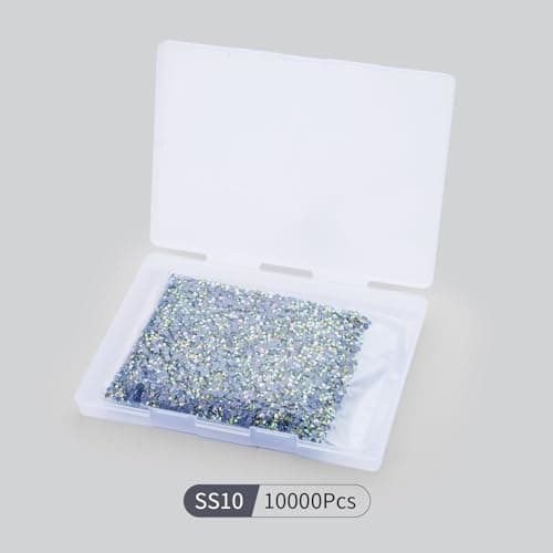 YHMQ DU Hotfix strass en vrac 10,000 cristal Hotfix strass pour artisanat vêtements bricolage décoration ClearAB SS10 2.7-2.9mm
