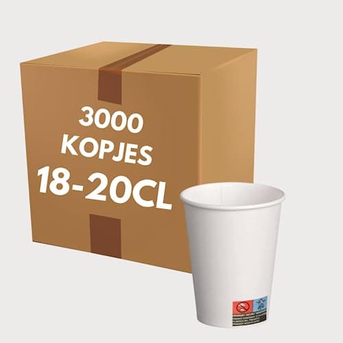 COVR 3000 Gobelets carton blanc (18-20cl - 7oz / 3000 unités)