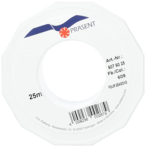 PRÄSENT C.E. Pattberg GmbH & Co. KG 4-Seasons Ruban en Organza Rouge 60 mm 25 m