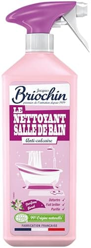 JACQUES BRIOCHIN - Nettoyant salle de bain 3 en 1 : Nettoie, Détartre et Purifie - Parfum huile de pin - 99.9% d'origine naturelle - Ecocert - Fabriqué en France - Pulvérisateur - 750ml