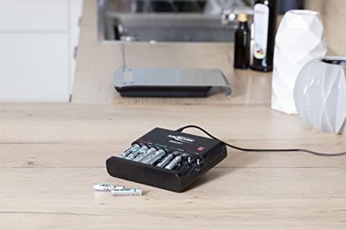 ANSMANN Chargeur de Piles Powerline 8 (1 PCE) – Chargeur Intelligent pour 1 à 8 Piles rechargeabkes NiMH AA/AAA – Chargeur Auto avec Programme de Charge et décharge