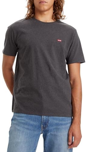 Levi's Ss Original Housemark Tee T-Shirt Homme, Dark Charcoal Heather Dkr, M