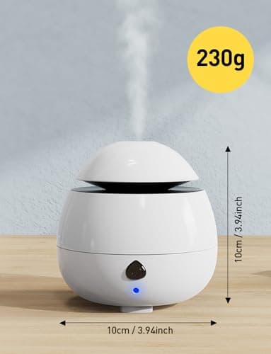 Pitasha Mini Diffuseur d'Huiles Essentielles Humidificateur Ultrasonique avec arrêt Automatique Diffuseur d'Arômes de Voyage Cadeau pour Chambre Cadeau