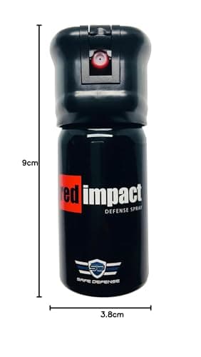 REDimpact Spray Anti Agression de Poche Gel 40 ML - Taille Standard - Format : Sac a Main Femme, Manteau Femme, Sacoche Homme, Veste, Sac a Dos