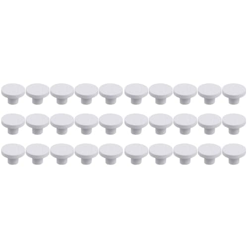 POPETPOP 30 Pièces Base en Céramique De Porte-Verre Accessoires De Champignons Accessoires D'Aquarium De Poissons Frag Aquarium Frag Bases Frag Rock Coral Frag Plugs Coral Frag